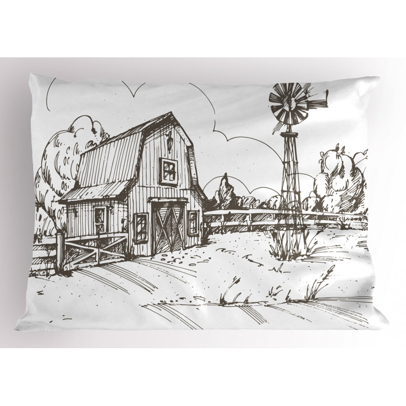 Country Polyester Toile Bedding Set, Twin