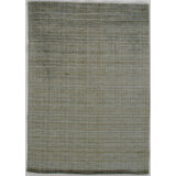 Striped Area Rug in Gray/Light Green