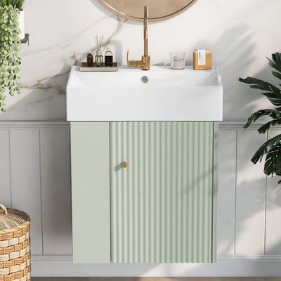 Floating Bathroom Vanity With Ceramic Basin
