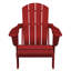 Chaise Adirondack pliante en polyéthylène haute densité Wolak avec porte-gobelet double-1361014024