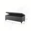 Banc de rangement capitonné à fermeture douce-1573102446