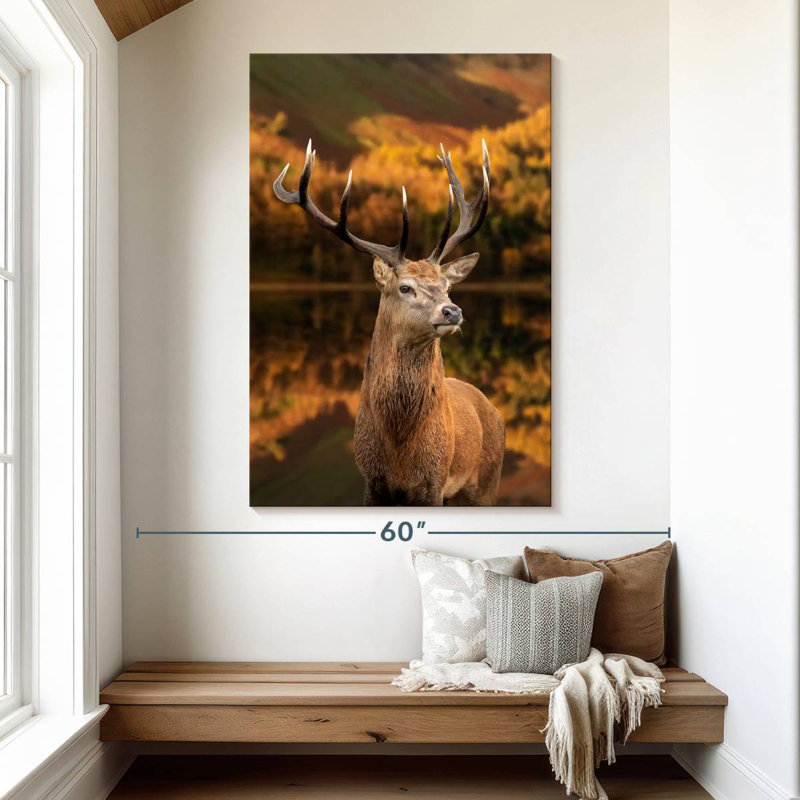 Brampt Mighty Stag Deer, 51" H x 34" W