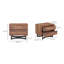 2 - Drawer Nightstand in Brown