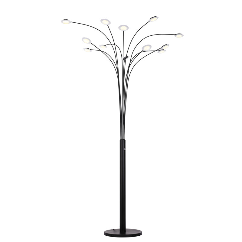 Brinkerhoff 84'' Matte Black LED Tree Floor Lamp