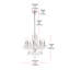 Lustre classique à 8 lumières de style bougie Rochelle-26991662