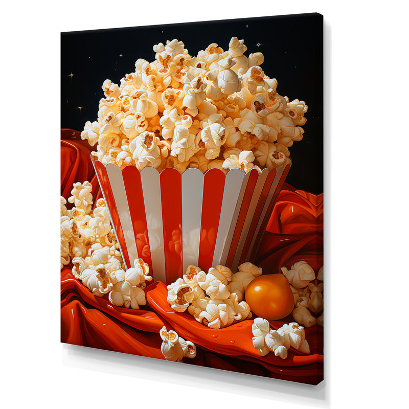 Carnival Kernels Bright Pop Corn Fiesta III - Popcorn, art mural, H 20 po x l 12 po x P 1 po