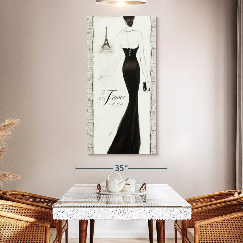 Black Elegance, 54" H x 27" W