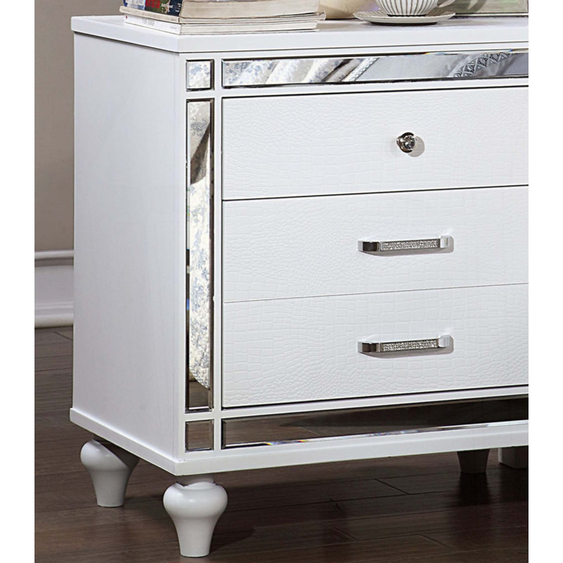 Table de chevet 1Pc, Blanc