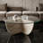 Arlo Round Sculptural Glass Coffee Table