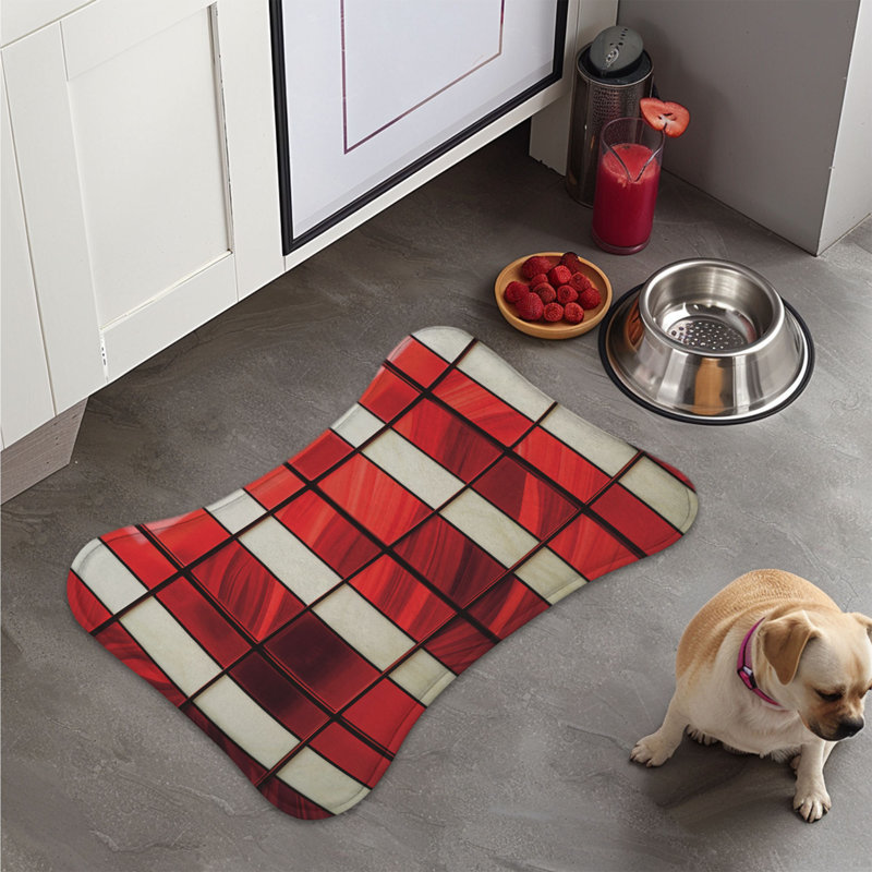 American Glass Art - Tapis d'alimentation en os 1 pièce