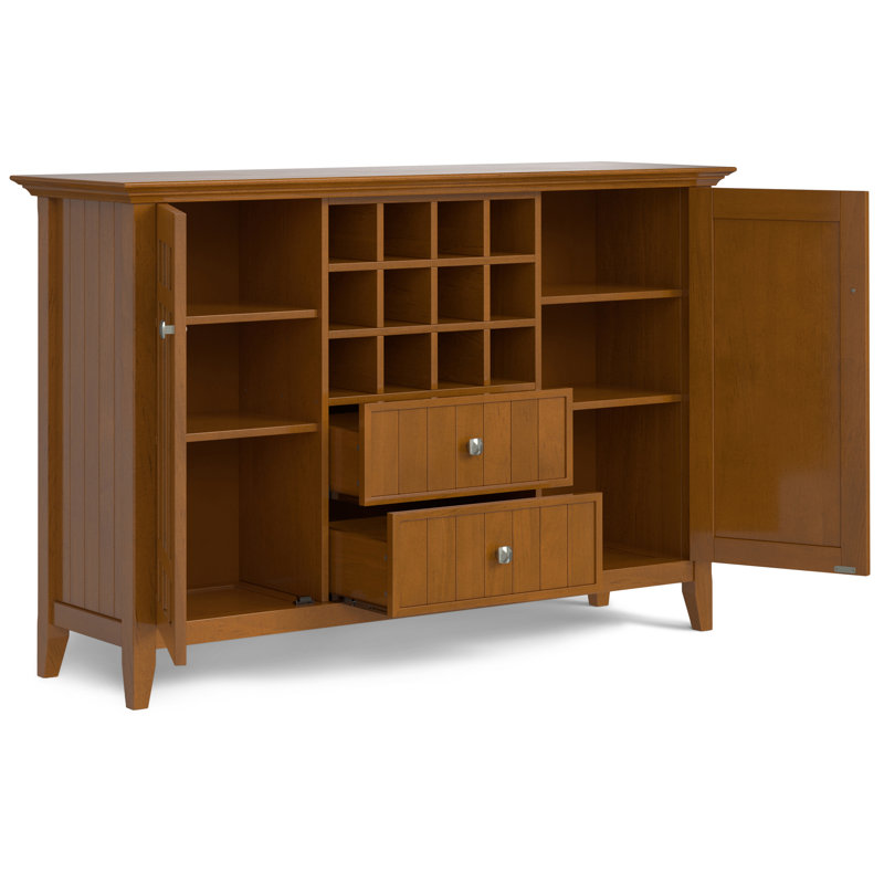 Bedford - Sideboard Buffet and Wine Rack - ,  Light Golden Brown