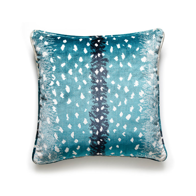 Wild Glamour Square Pillow Cover & Insert, Peacok