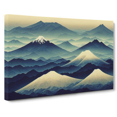 Insightful Japanese Mountains - Wrapped Canvas