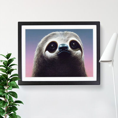 An Adorable Sloth - Single Picture Frame Print