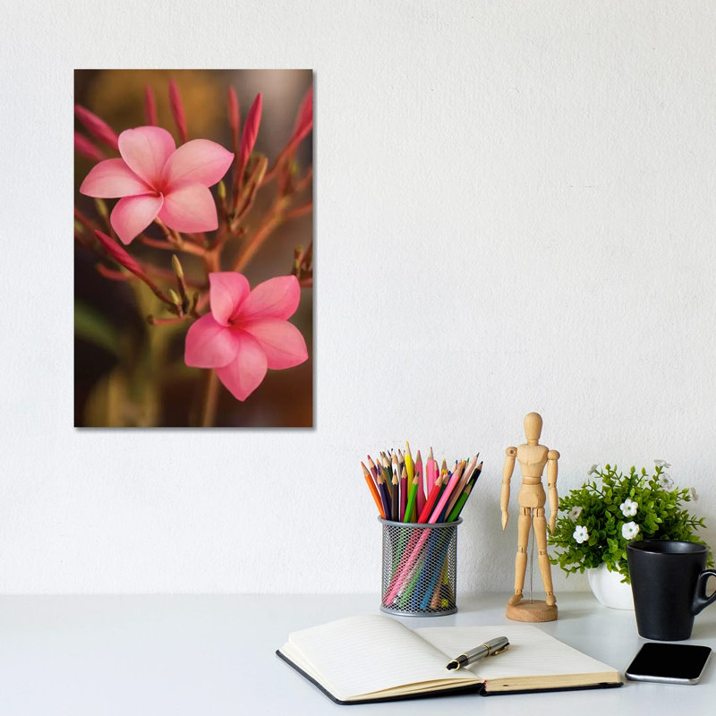 Pink Flowers by Aged Pixel - Wrapped Canvas Print, 20.32 cm H x 30.48 cm W