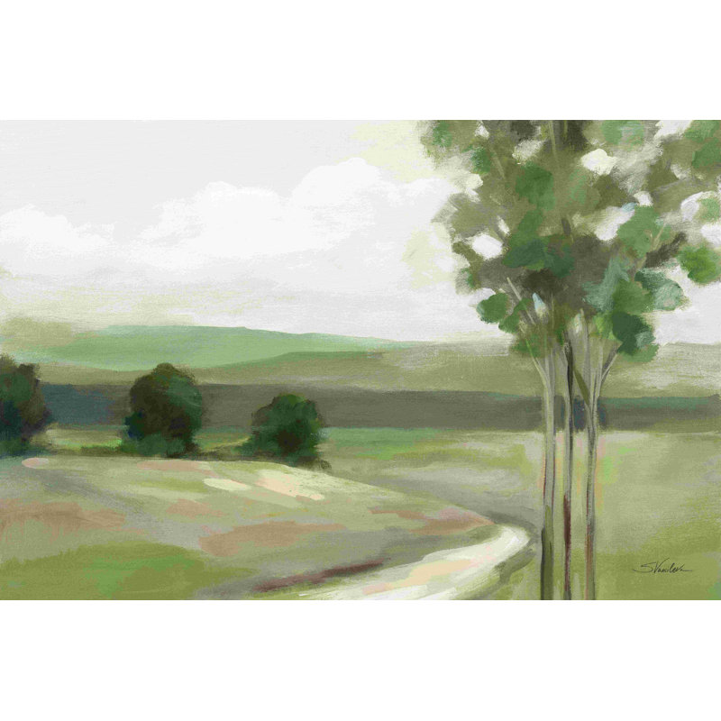 «Olive Trees Crop» par Silvia Vassileva, peinture sur toile tendue, H 20 po x l 30 po