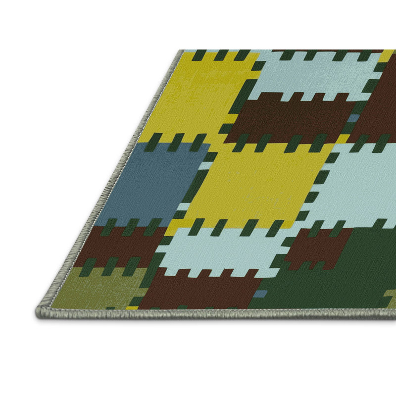 Pixelated Plains Rug, Rectangle 5' x 8'