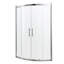 Cabine de douche encadrée en chrome l 36 "x H 72", 1/4 "(6mm)