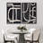 " Mid-Century Spiral Wave " 2 - Pieces on Canvas-99016447-99016445