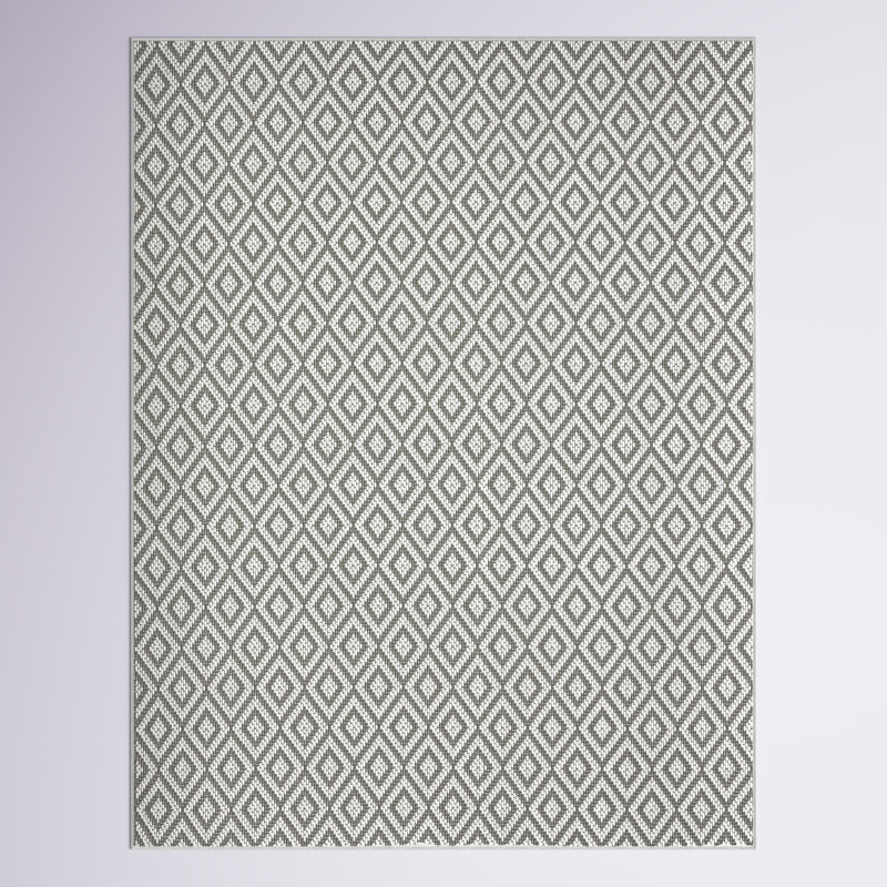 Geometric Indoor / Outdoor Rug, Rectangle 6'6" x 9'6"