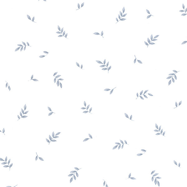 Surrey Floral Roll, Dusty-Blue