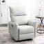 Chaise berçante pivotante 360 ° pour une atmosphère détendue - Fauteuil inclinable gris, stabilité de fabrication-326692968