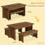 Table de cuisine style ferme