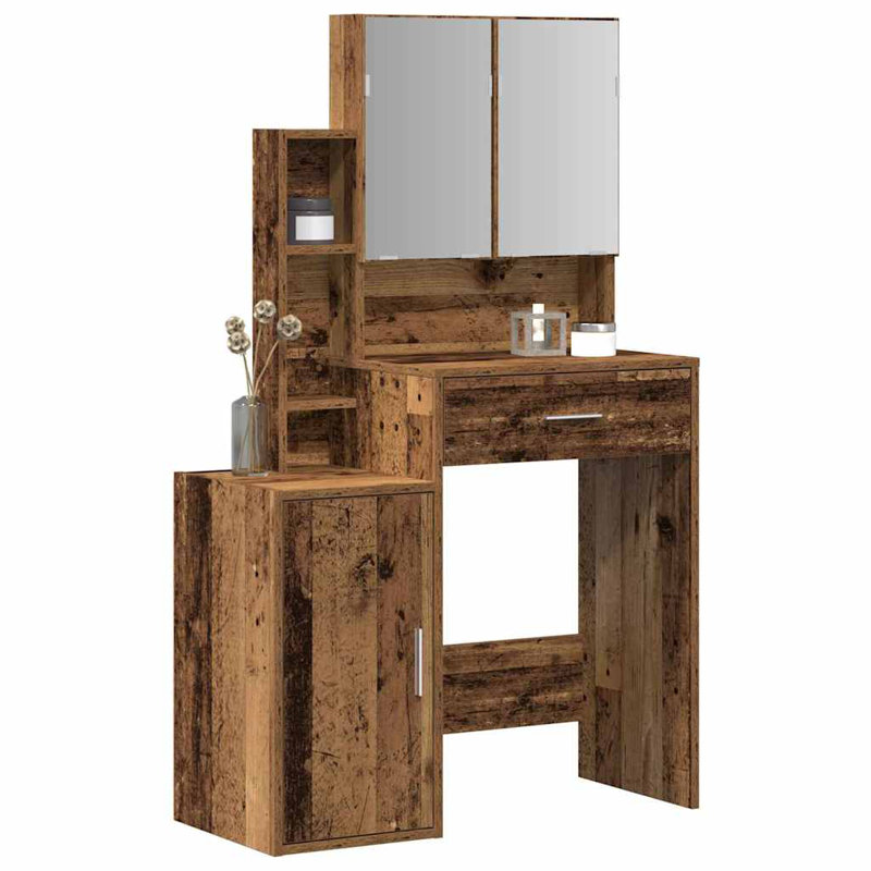 Dressing Table With Cabinet 80X35x132 Cm, Wood