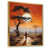 Toile avec cadre flottant or