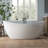 65'' Freestanding Tub Deep Soaking Acrylic Bathtub-126677825
