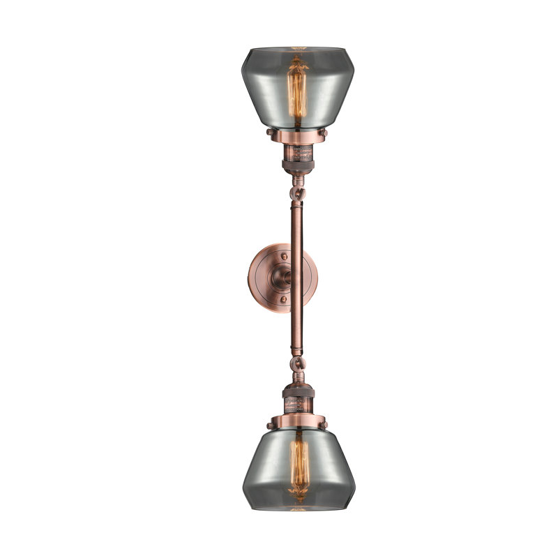 Chill 2 - Light Dimmable Vanity Light, Antique Copper, Smoked
