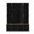 Farmhouse Hall Tree with 4 Hidden Hanging Hooks, Versatile Walnut Seating Bench with 8 Doors, Entryway Shoe Cabinet with Open Compartments for Living Room, Black-1983709801