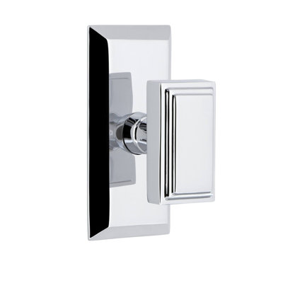 Grandeur Fifth Avenue Short Plate Double Dummy with Carré Door Knob