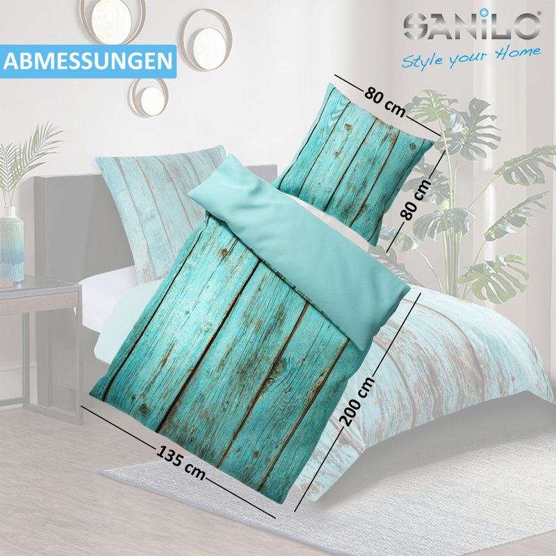 Cotton Striped Duvet Cover Set with Pillowcases