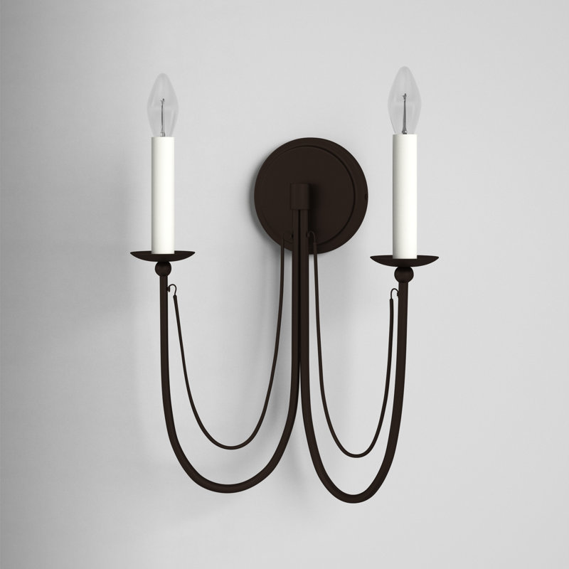 Corsham Iron Candle Wall Light, Chestnut Bronze