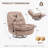 360° Swivel Velvet Recliner Chair Oversized With Mobile Phone Holder-833740519