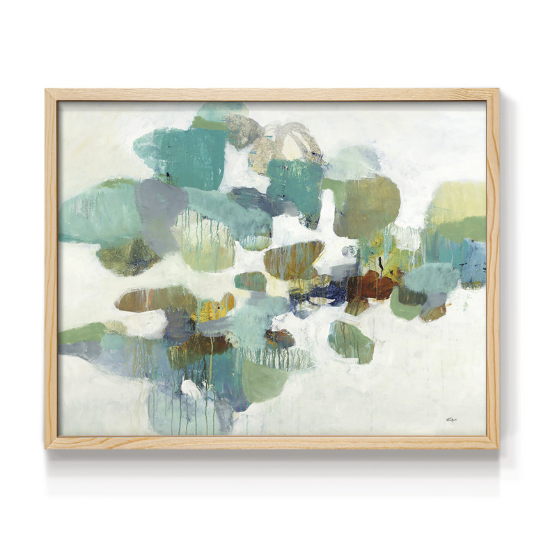 Stepping Stones - Impression encadrée - Restickable, Naturel, 16" H x 20" W
