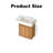 16" Wall - Mounted Bathroom Vanity, Solid Wood, White Resin Basin, Structure, Reversible Basin Design Small Stain Proof Surface, Quick Setup Process