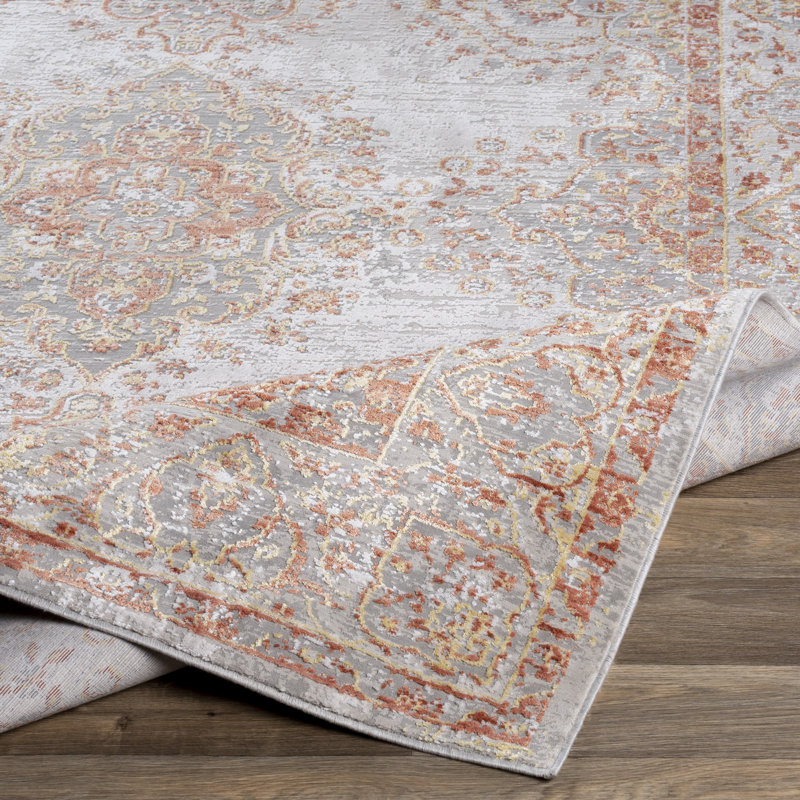 Ternate Viscose Oriental Indoor Rug, Rectangle 6'7" x 9'6"