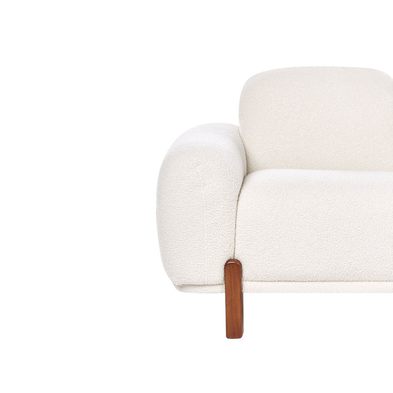 Sofa 2 Seater ODNES Boucle, White