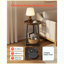 Table de bout ronde à 2 niveaux avec ports de charge USB et CA, table de chevet moderne en bois avec tablettes de rangement ouvertes pour le salon, la chambre à coucher, le bureau, brun