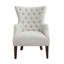 Fauteuil à oreilles capitonné Hannah