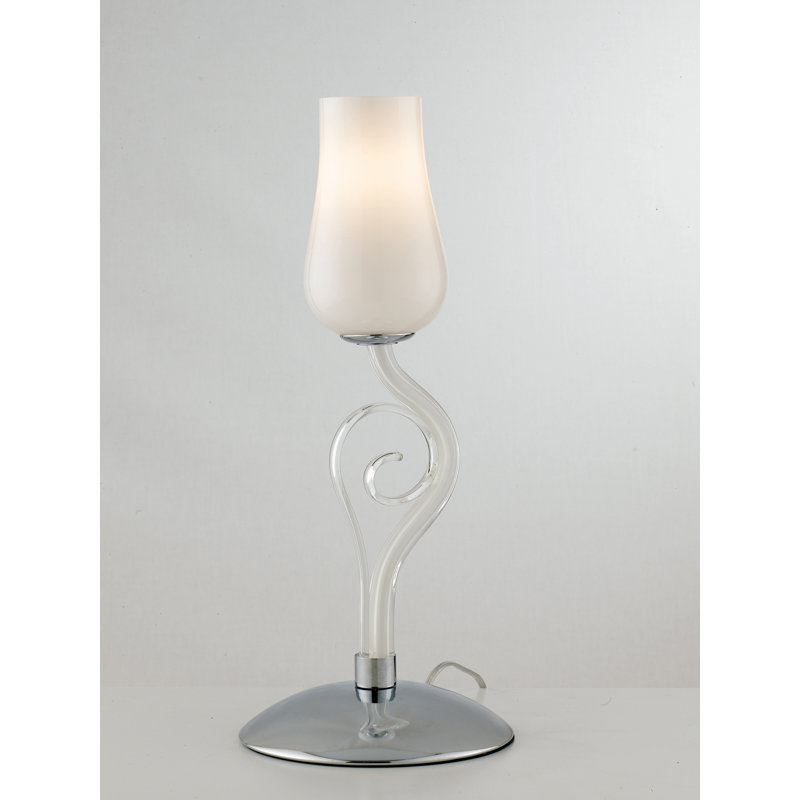 Pedro Glass Torchiere Lamp