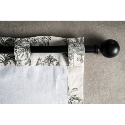 Maison Cotton Semi Sheer Curtain Single Panel
