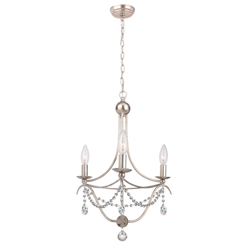 Farrington Gurney 3 - Light Dimmable Classic / Traditional Chandelier, 90.5' H x 15.5' W