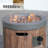 Sebron Cylinder Concrete Propane Smokeless Fire Pit