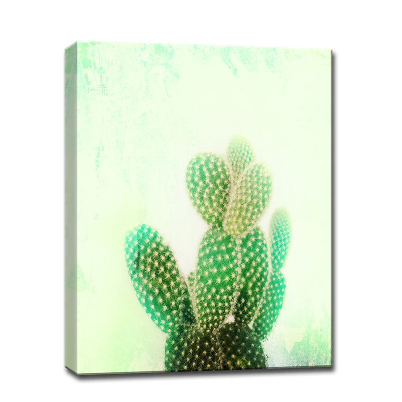Cactus Cool - Wrapped Canvas Graphic Art, 20" H x 16" W x 1.5" D