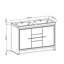 Ensemble de meuble-lavabo double 60" Morghan
