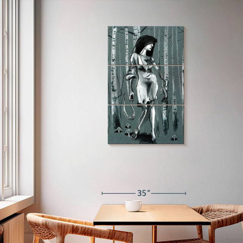 Kelan Baba Yaga, 57" H x 36" W
