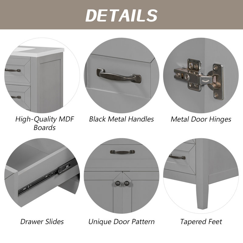 Base de meuble-lavabo simple 35,5 po seulement, L 23 po x L 84 po